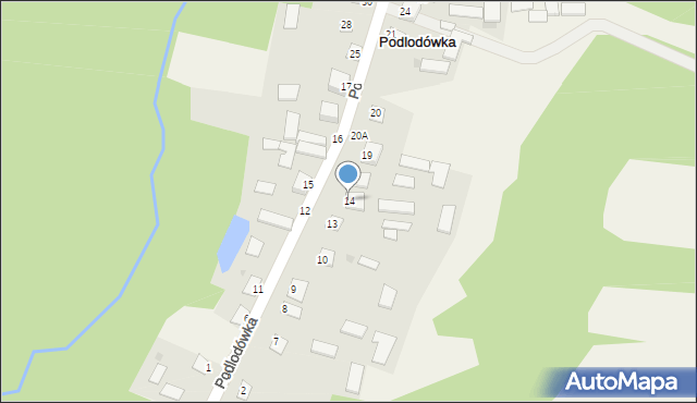 Podlodówka, Podlodówka, 14, mapa Podlodówka