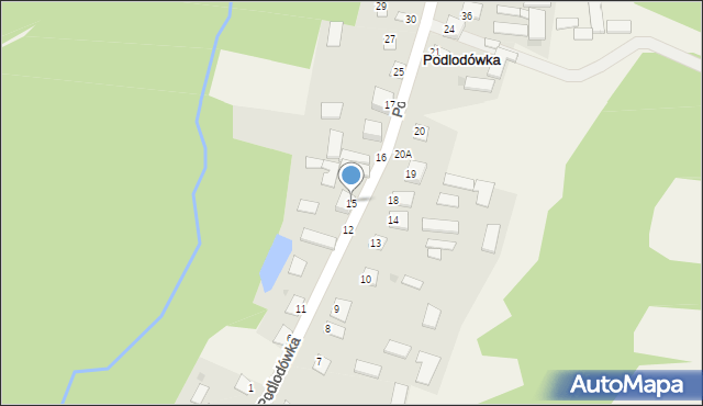Podlodówka, Podlodówka, 15, mapa Podlodówka
