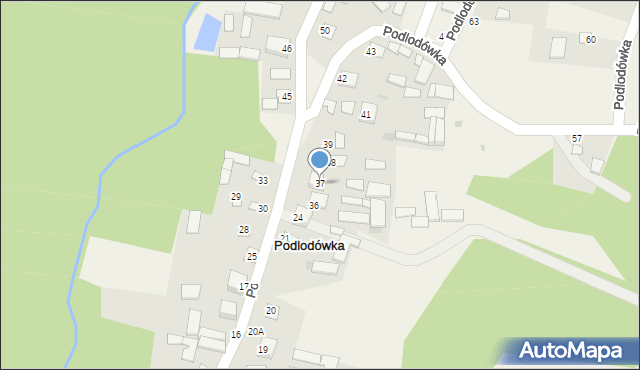 Podlodówka, Podlodówka, 37, mapa Podlodówka