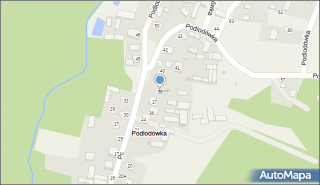 Podlodówka, Podlodówka, 38, mapa Podlodówka