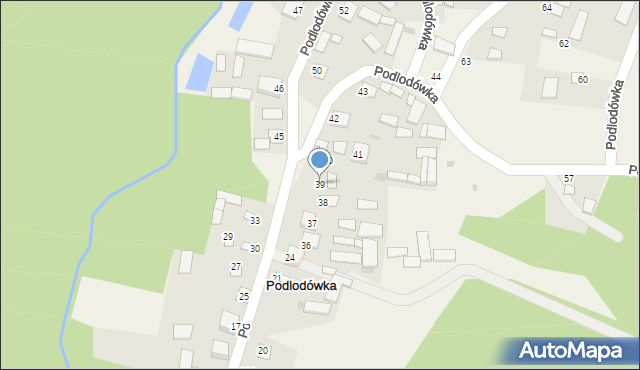 Podlodówka, Podlodówka, 39, mapa Podlodówka