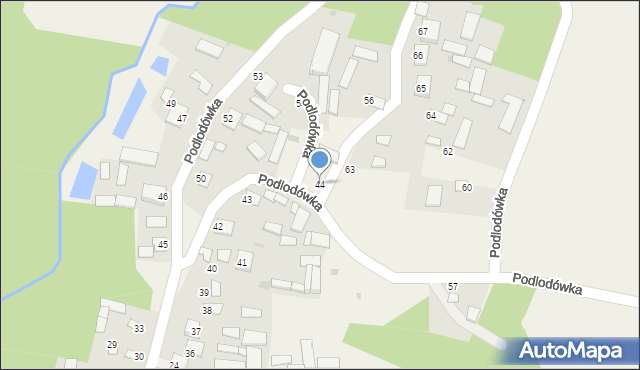 Podlodówka, Podlodówka, 44, mapa Podlodówka