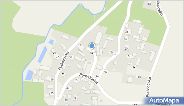 Podlodówka, Podlodówka, 54, mapa Podlodówka