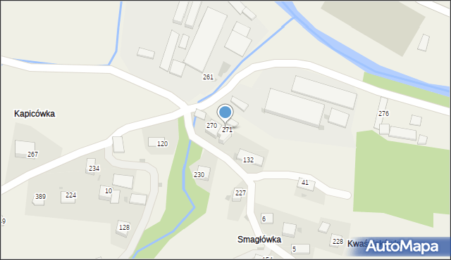 Podłopień, Podłopień, 271, mapa Podłopień