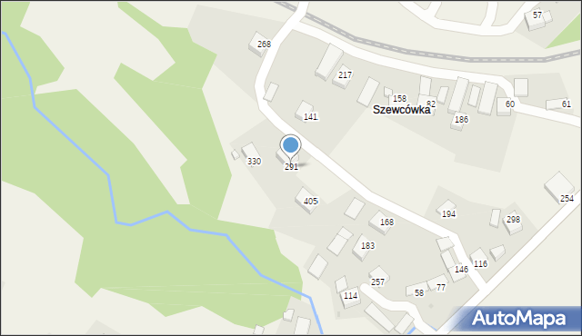 Podłopień, Podłopień, 291, mapa Podłopień