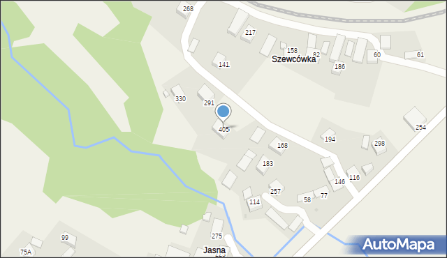 Podłopień, Podłopień, 405, mapa Podłopień