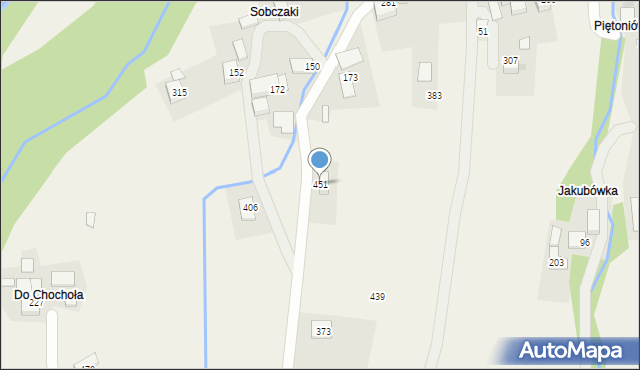 Podłopień, Podłopień, 451, mapa Podłopień