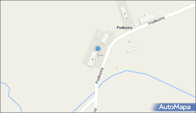 Podłoziny, Podłoziny, 2, mapa Podłoziny