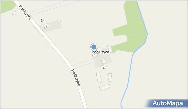 Podłużyce, Podłużyce, 5, mapa Podłużyce