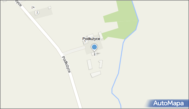 Podłużyce, Podłużyce, 6, mapa Podłużyce