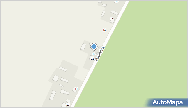 Podmacharce, Podleśna, 13, mapa Podmacharce