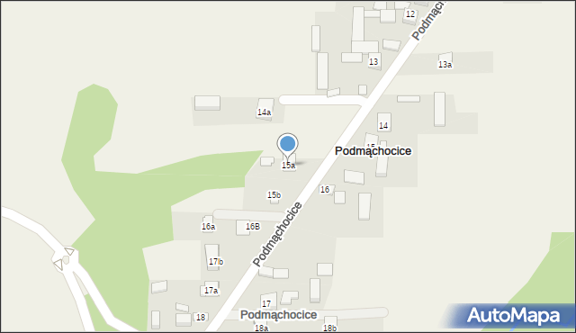 Podmąchocice, Podmąchocice, 15a, mapa Podmąchocice