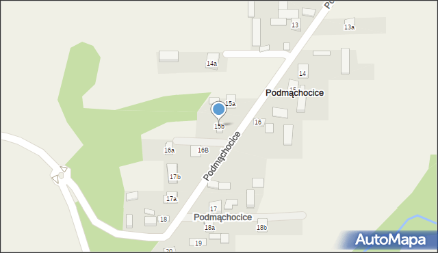 Podmąchocice, Podmąchocice, 15b, mapa Podmąchocice
