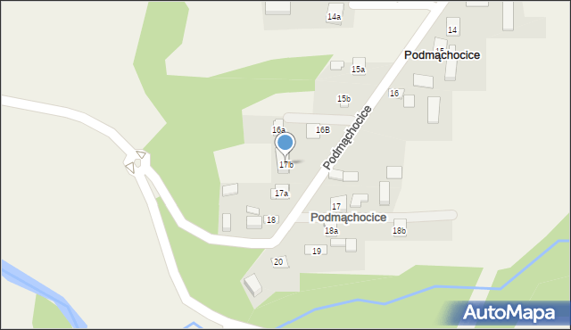 Podmąchocice, Podmąchocice, 17b, mapa Podmąchocice