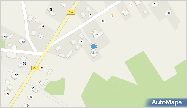 Podmaleniec, Podmaleniec, 1B, mapa Podmaleniec