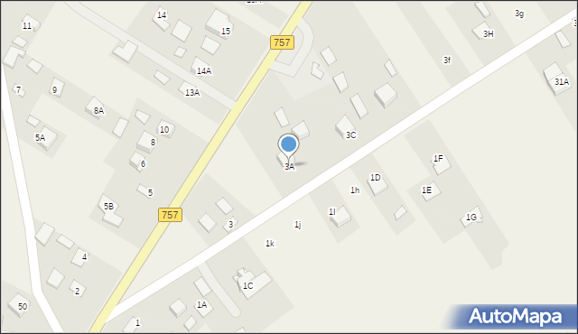 Podmaleniec, Podmaleniec, 3A, mapa Podmaleniec