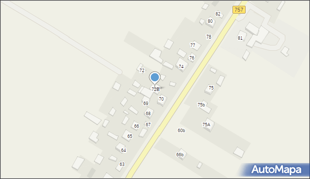 Podmaleniec, Podmaleniec, 72B, mapa Podmaleniec