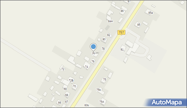 Podmaleniec, Podmaleniec, 77, mapa Podmaleniec