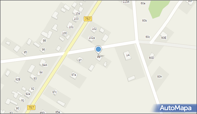 Podmaleniec, Podmaleniec, 99, mapa Podmaleniec