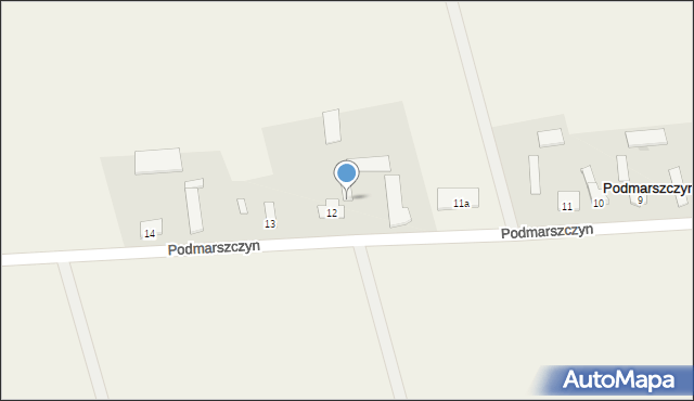 Podmarszczyn, Podmarszczyn, 12a, mapa Podmarszczyn