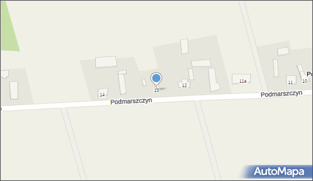 Podmarszczyn, Podmarszczyn, 13, mapa Podmarszczyn