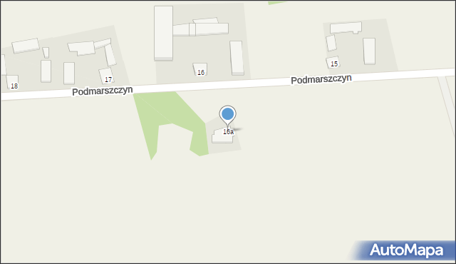 Podmarszczyn, Podmarszczyn, 16a, mapa Podmarszczyn