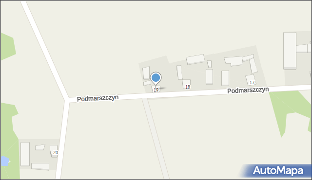 Podmarszczyn, Podmarszczyn, 19, mapa Podmarszczyn