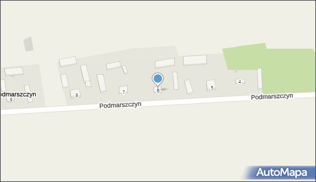 Podmarszczyn, Podmarszczyn, 6, mapa Podmarszczyn