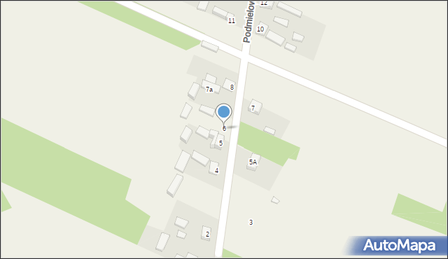 Podmielowiec, Podmielowiec, 6, mapa Podmielowiec