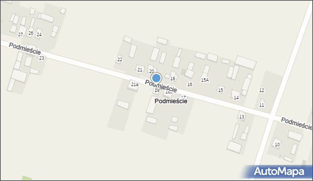 Podmieście, Podmieście, 19, mapa Podmieście