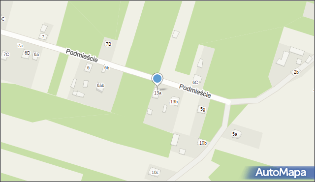 Podmieście, Podmieście, 5b, mapa Podmieście