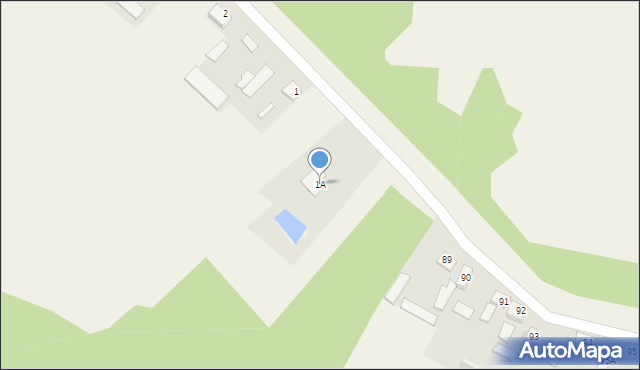 Podmieście, Podmieście, 1A, mapa Podmieście