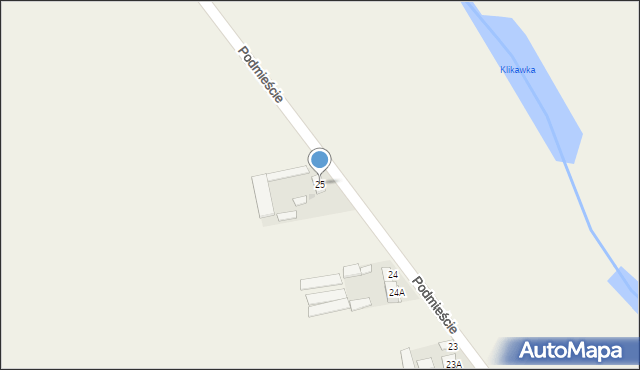 Podmieście, Podmieście, 25, mapa Podmieście