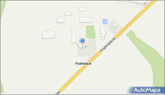 Podmieście, Podmieście, 1, mapa Podmieście