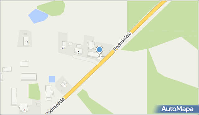 Podmieście, Podmieście, 1D, mapa Podmieście