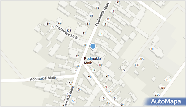 Podmokle Małe, Podmokle Małe, 16, mapa Podmokle Małe