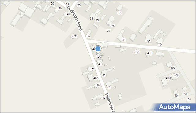 Podmokle Małe, Podmokle Małe, 41A, mapa Podmokle Małe