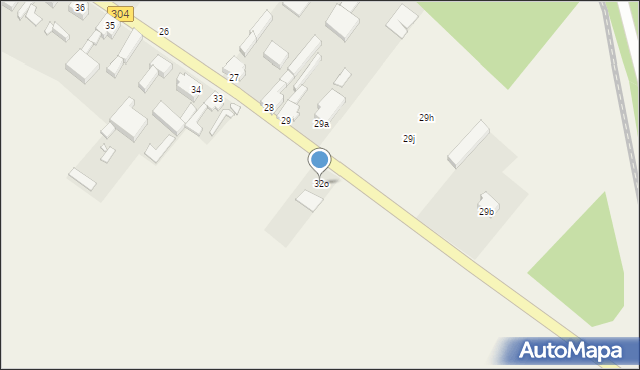 Podmokle Wielkie, Podmokle Wielkie, 32o, mapa Podmokle Wielkie