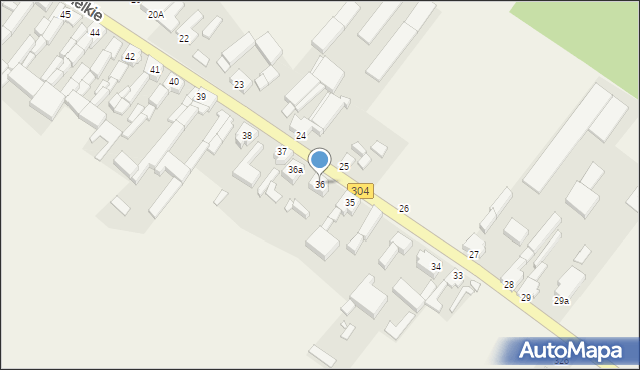 Podmokle Wielkie, Podmokle Wielkie, 36, mapa Podmokle Wielkie