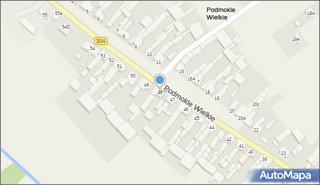 Podmokle Wielkie, Podmokle Wielkie, 48, mapa Podmokle Wielkie
