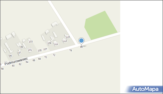 Podmurowaniec, Podmurowaniec, 80, mapa Podmurowaniec