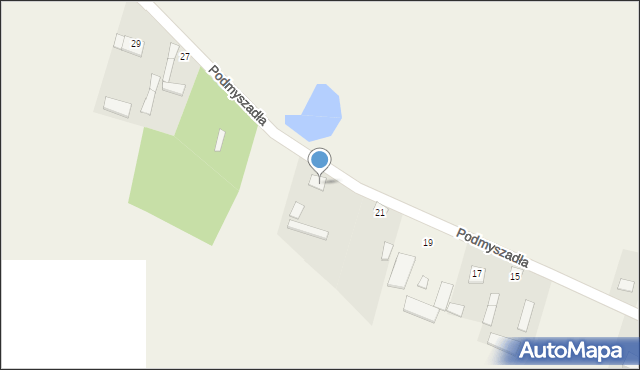 Podmyszadła, Podmyszadła, 23, mapa Podmyszadła