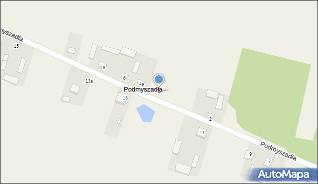 Podmyszadła, Podmyszadła, 4, mapa Podmyszadła