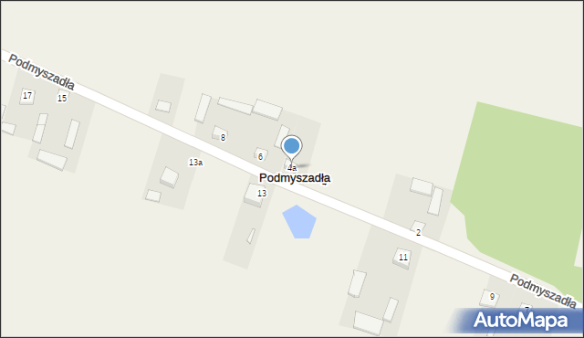 Podmyszadła, Podmyszadła, 4a, mapa Podmyszadła