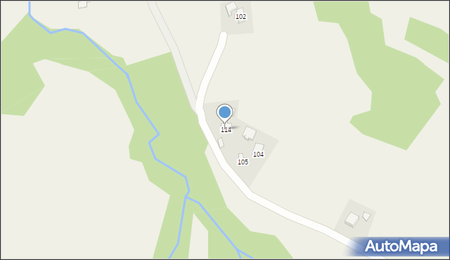 Podniebyle, Podniebyle, 114, mapa Podniebyle