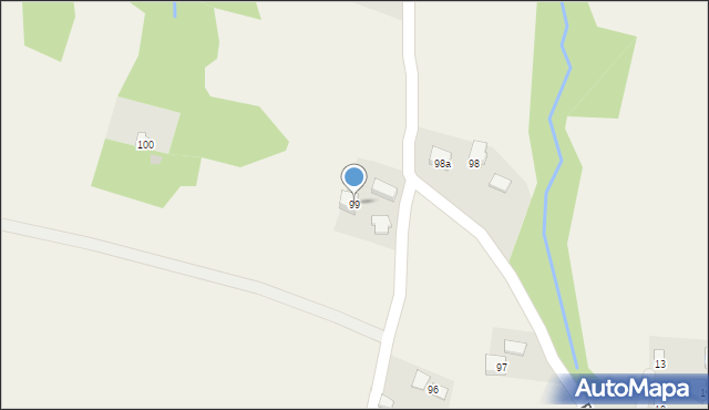 Podniebyle, Podniebyle, 99, mapa Podniebyle