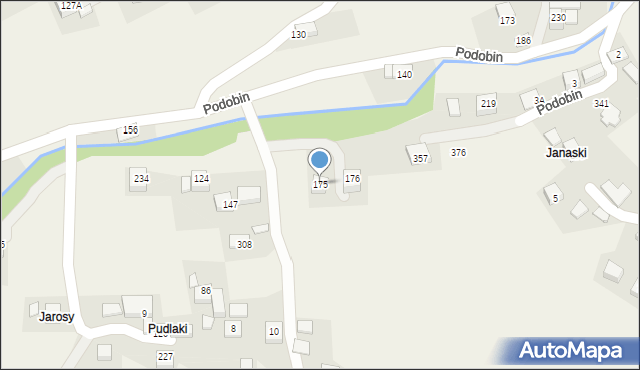 Podobin, Podobin, 175, mapa Podobin
