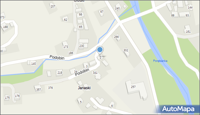 Podobin, Podobin, 2, mapa Podobin