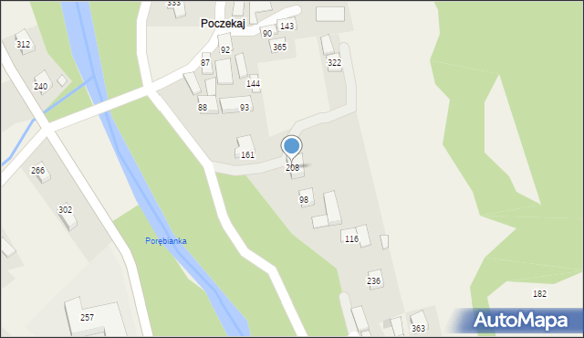 Podobin, Podobin, 208, mapa Podobin