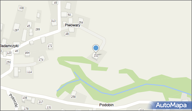 Podobin, Podobin, 212, mapa Podobin